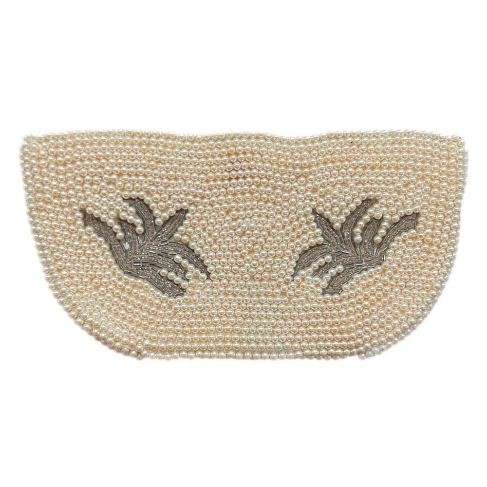 Vintage‎ Elegant Pearl Beaded Clutch